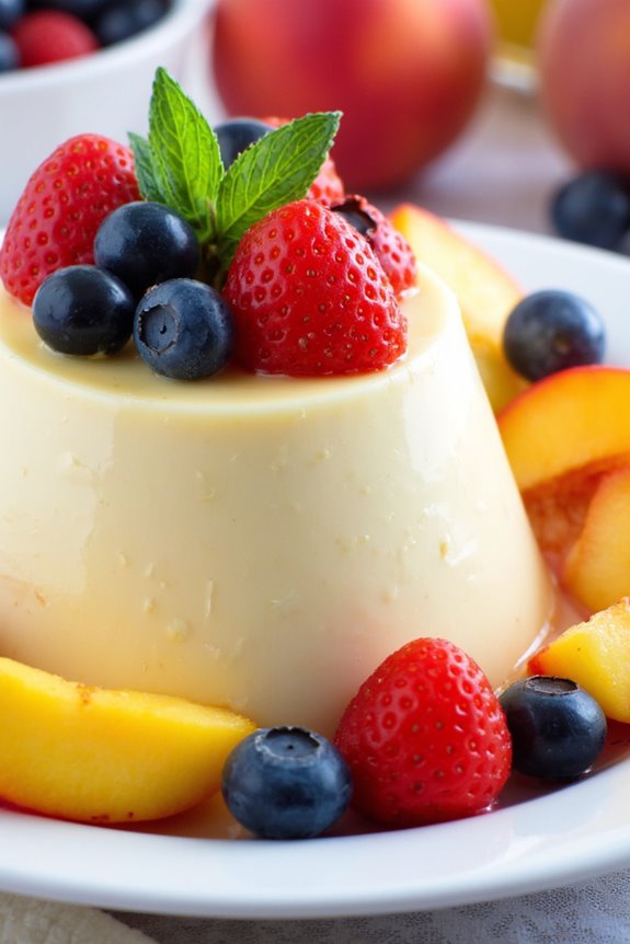 creamy summer fruit custard