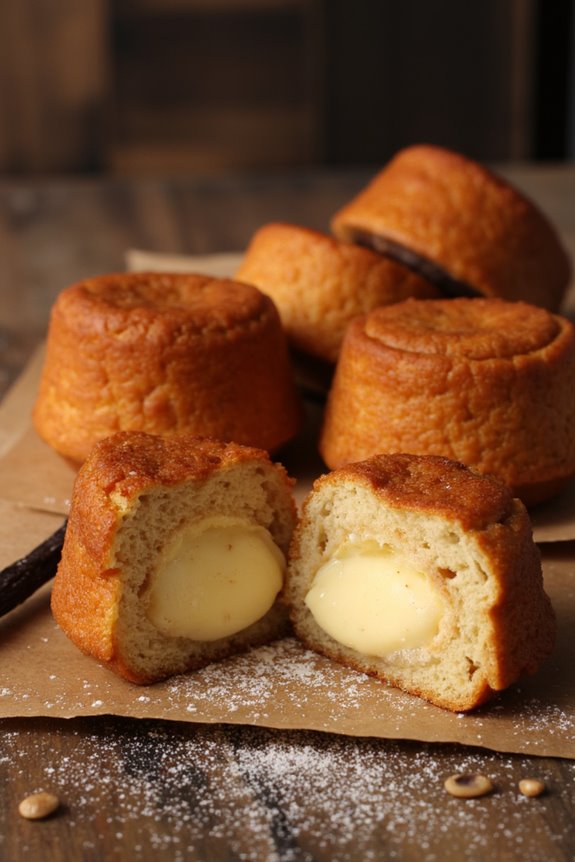 crispy caramelized custard cakes