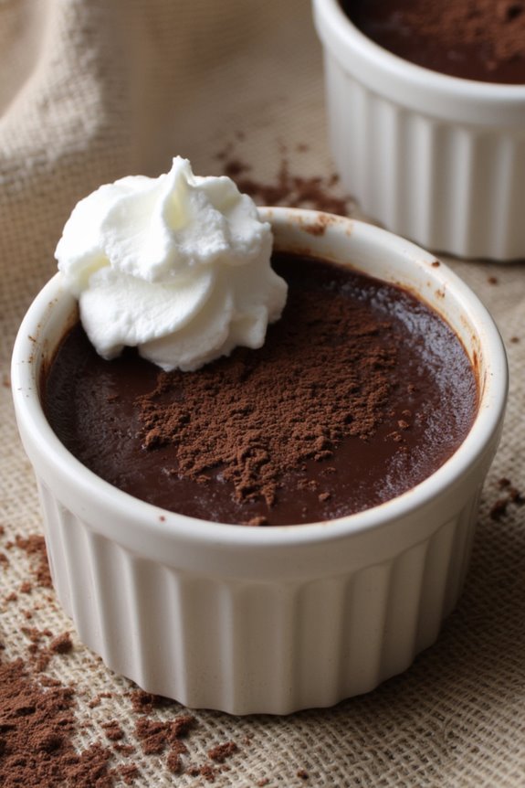 decadent chocolate custard dessert