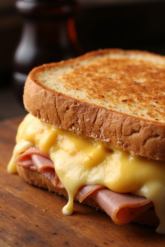 decadent french ham sandwich
