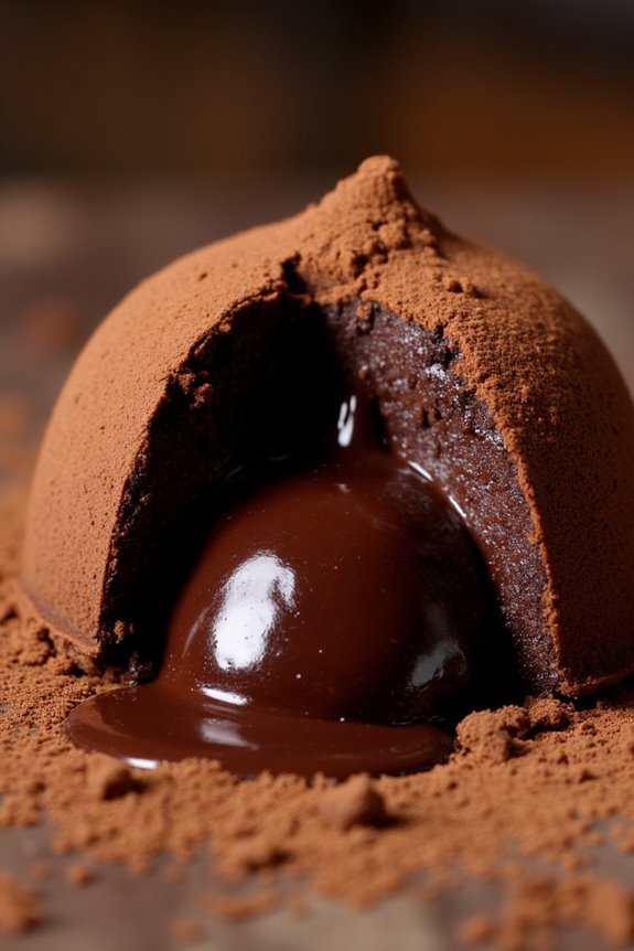 decadent molten chocolate dessert