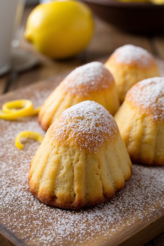 delicate lemon flavored pastries