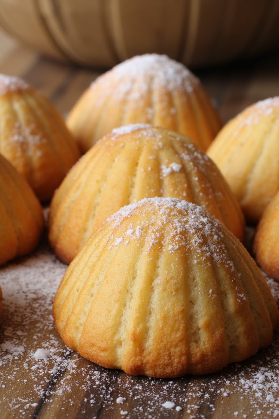 delicate lemon flavored sponge cakes