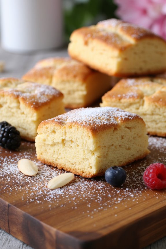 delicate mini french pastries
