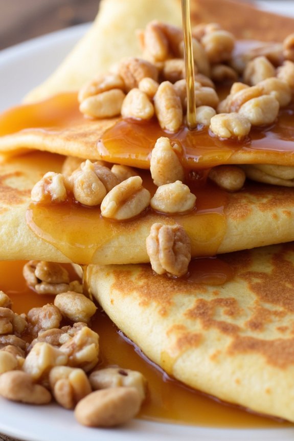 delicious maple walnut crepes