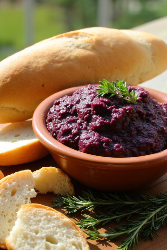 delicious vegetarian olive spread