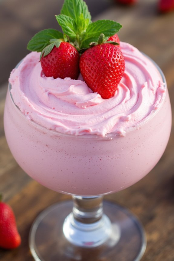 delightful airy strawberry dessert