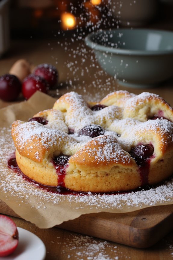 delightful cherry custard dessert