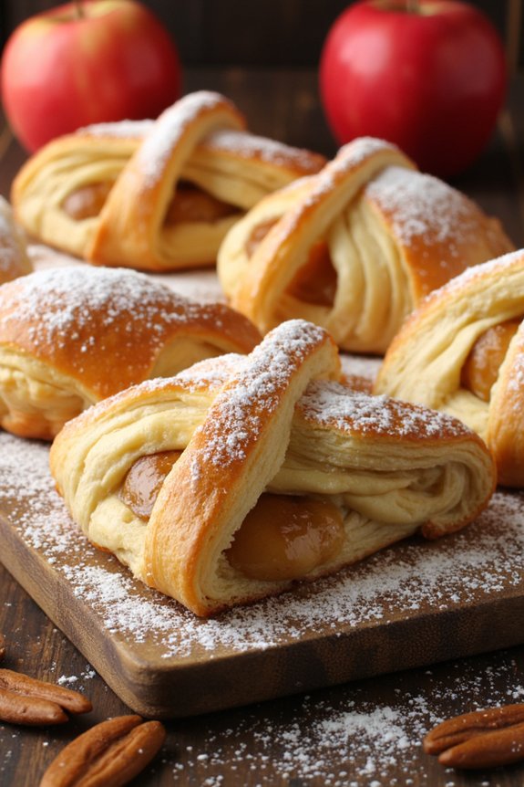 delightful flaky apple pastries