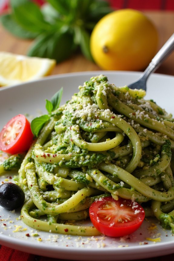 delightful mediterranean vegetarian pasta
