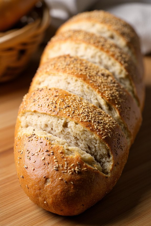 delightful poppy seed baguette