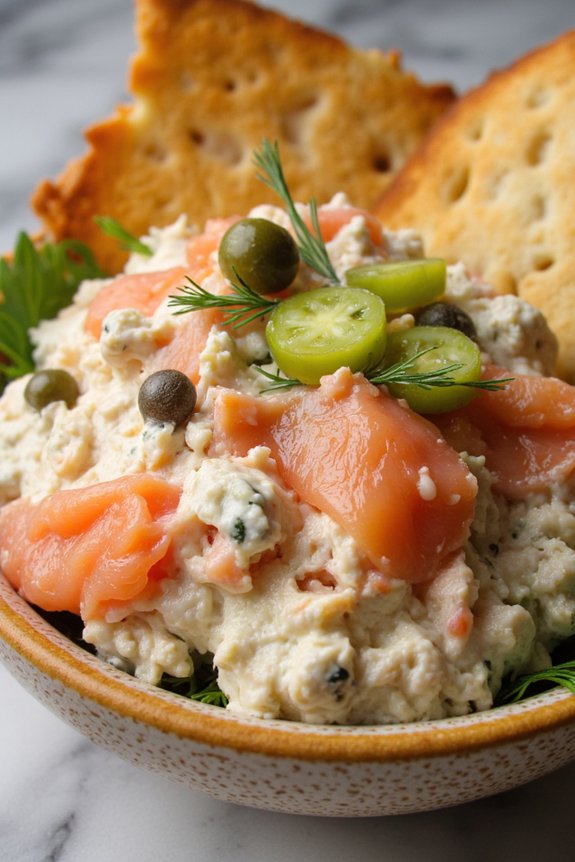 delightful salmon appetizer spread