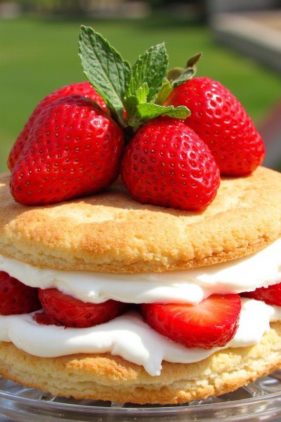 delightful strawberry sponge dessert