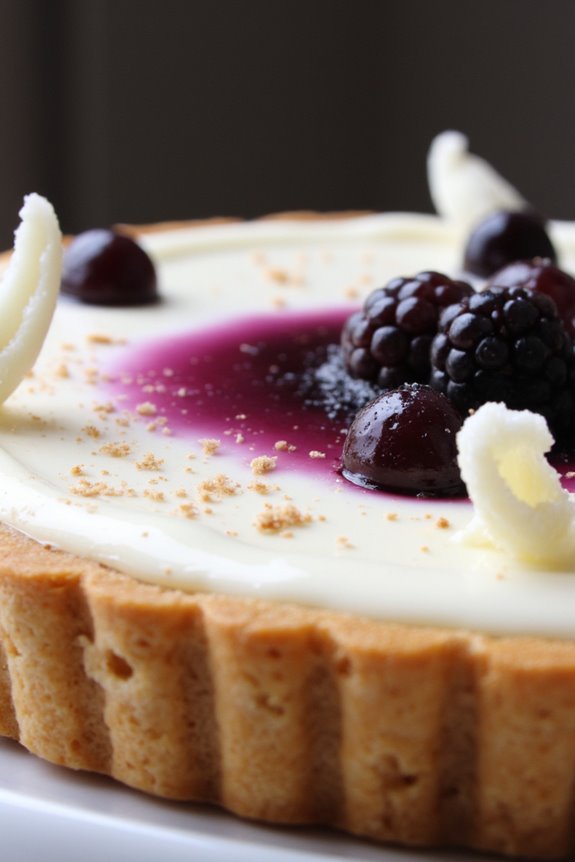 elegant blackcurrant chocolate tart