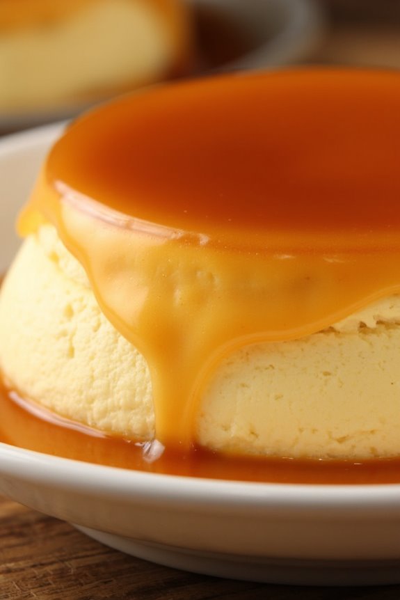 elegant caramel custard dessert