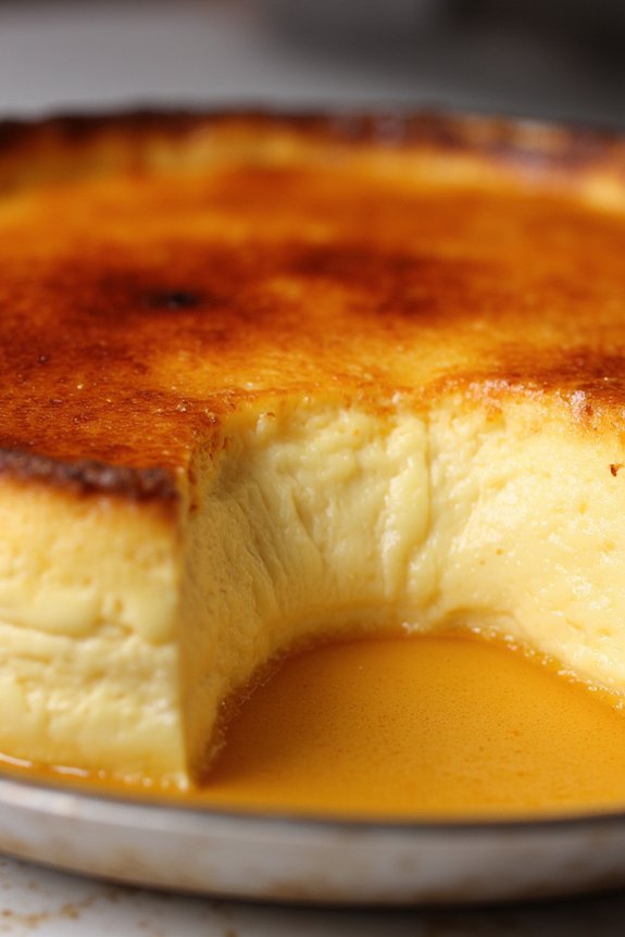 elegant caramelized custard dessert