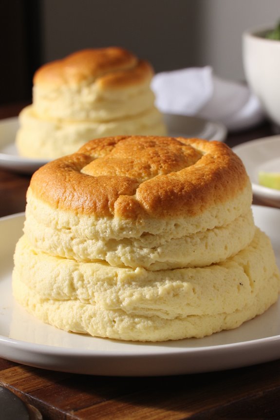 elegant cheese herb souffl