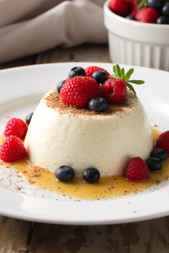 elegant creamy vanilla dessert