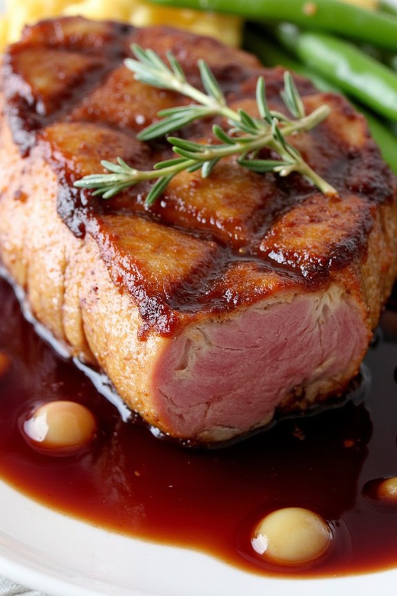 elegant duck with reduction