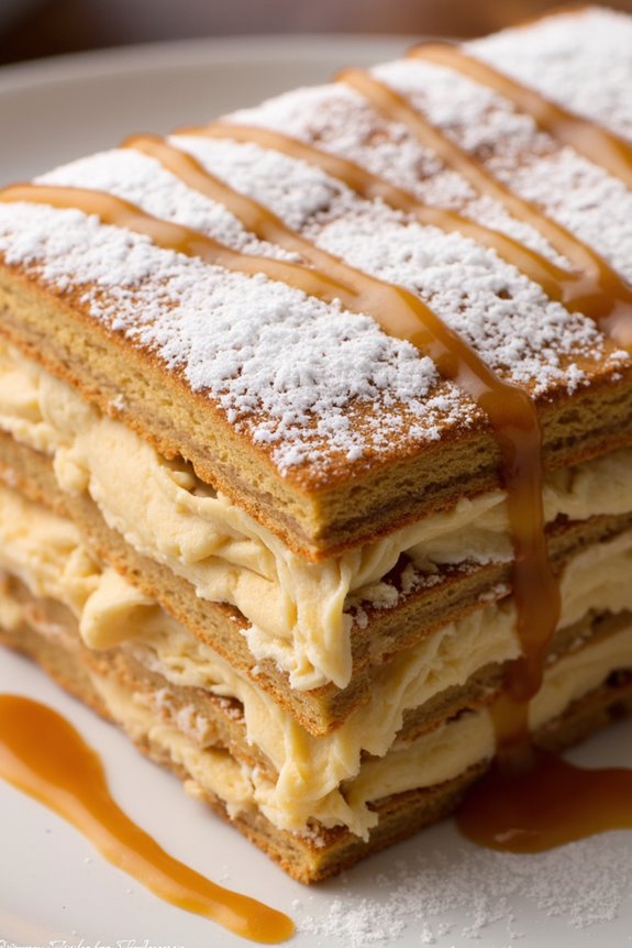 elegant fall dessert layers