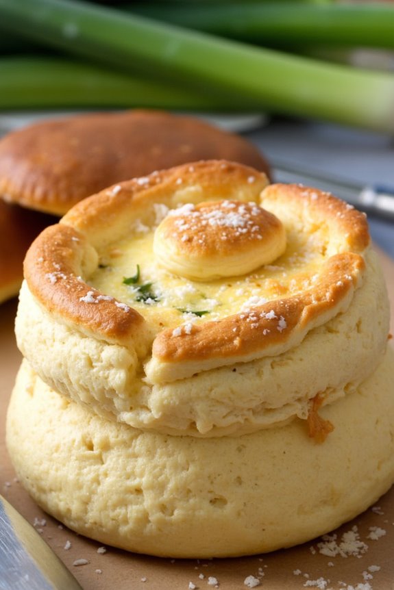 elegant goat cheese souffl