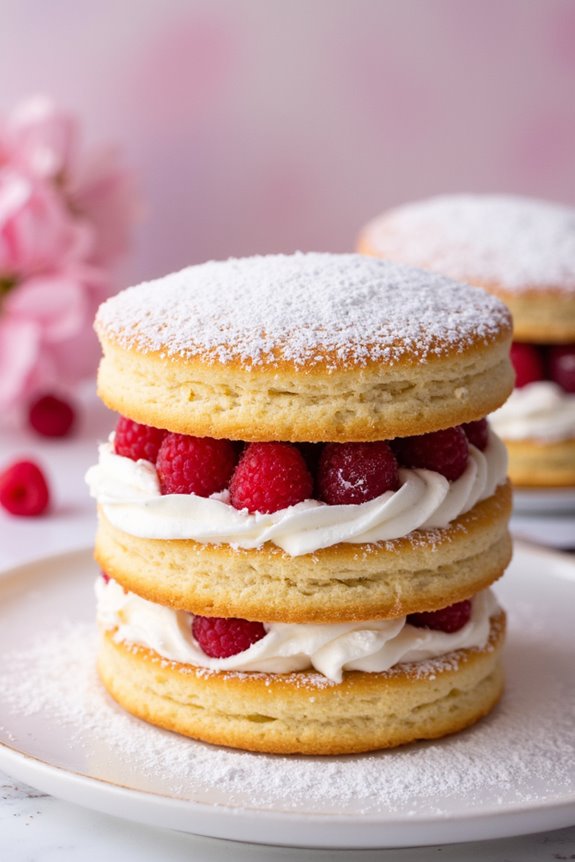 elegant raspberry layer cake
