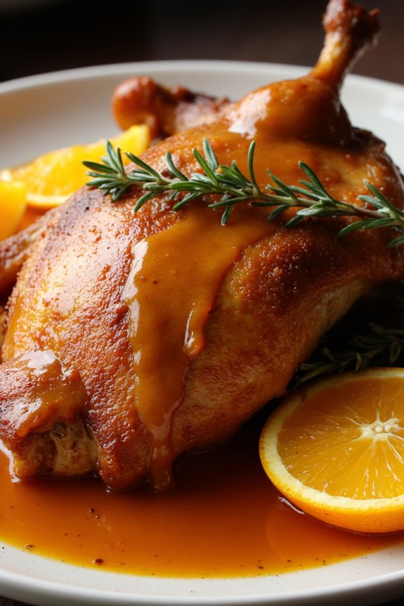 elegant roasted duck dish