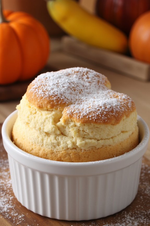 elegant vanilla spice souffl