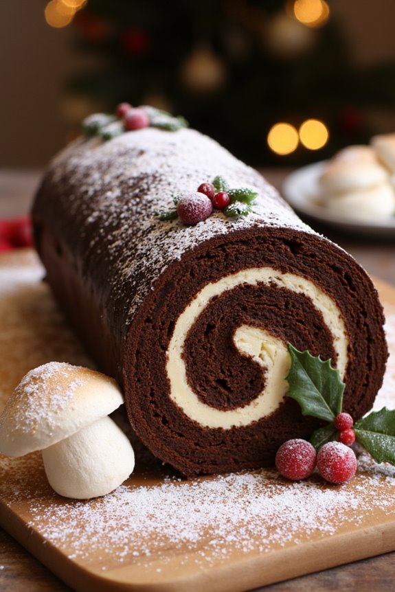 festive french dessert creation