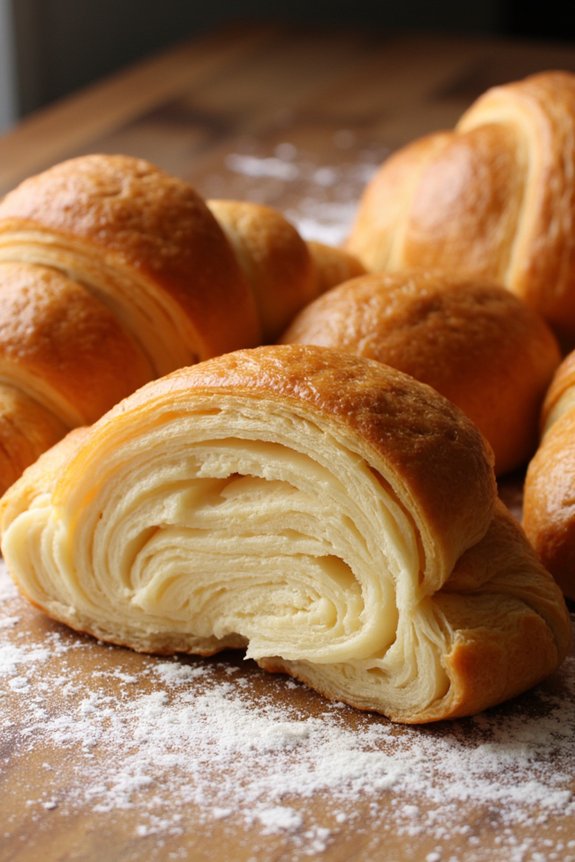 flaky buttery french pastry
