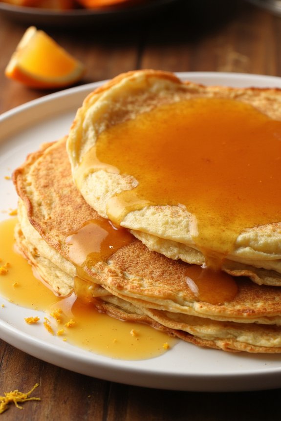 flamb ed orange cr pe dessert