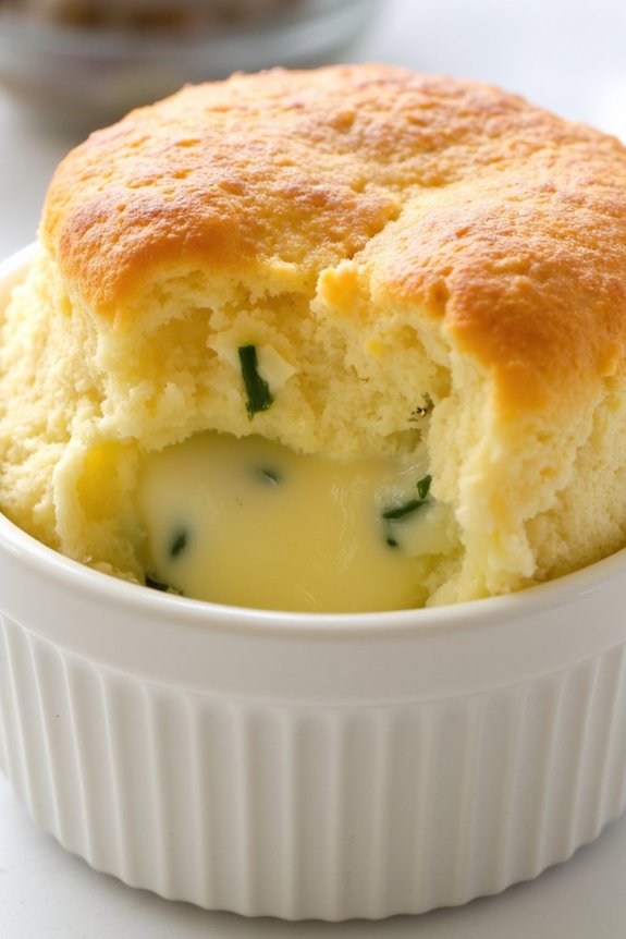 fluffy cheese herb souffl