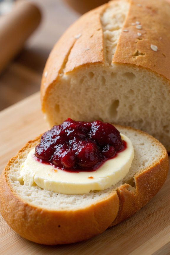 french breakfast with jam