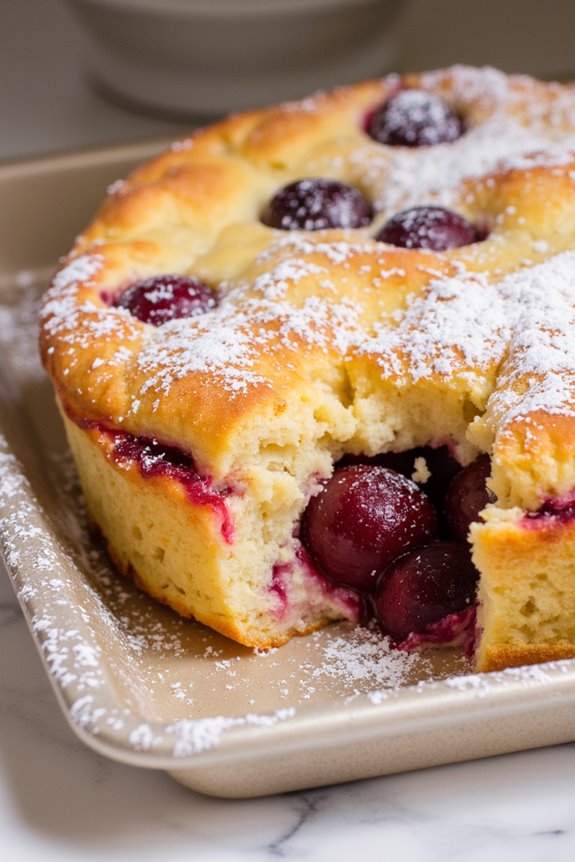 french cherry custard dessert