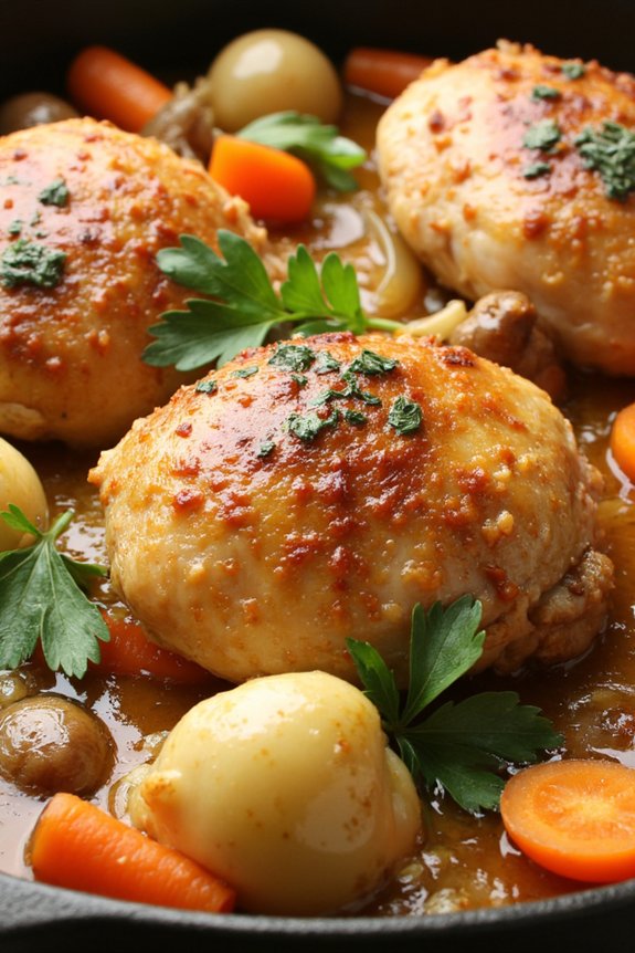 french chicken in white wine