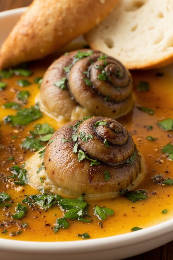 french garlic herb snails