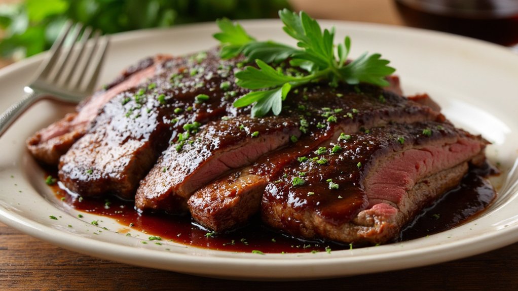 french steak with pepper sauce