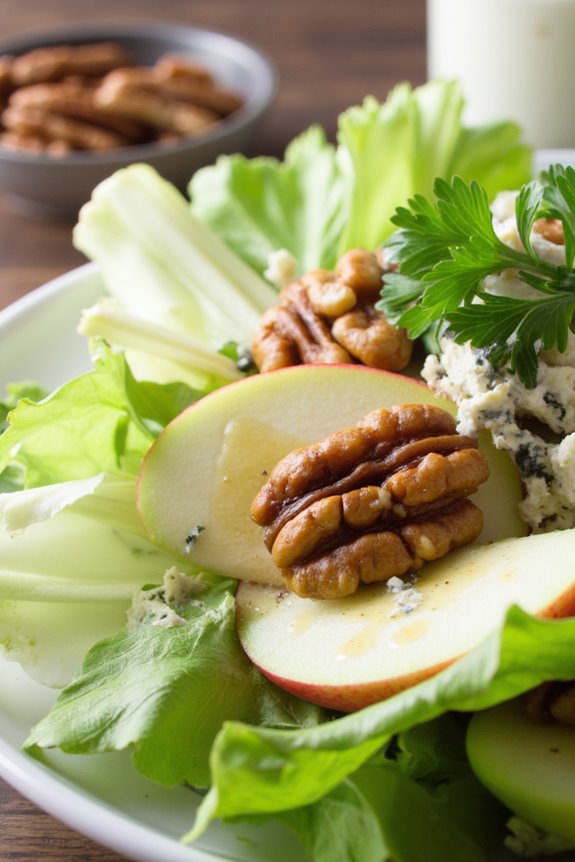 fresh endive walnut salad