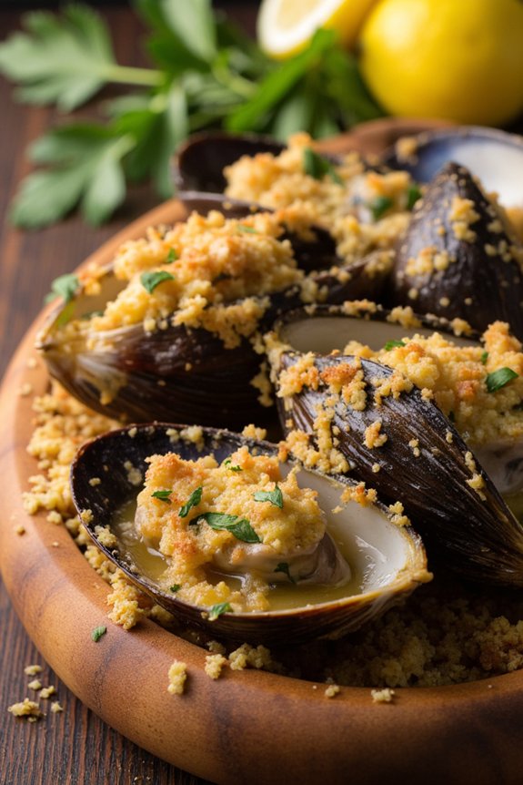 garlic butter mussels delight