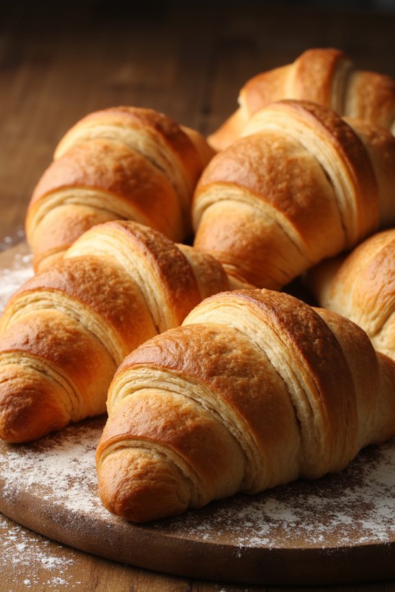 gluten free buttery flaky croissants