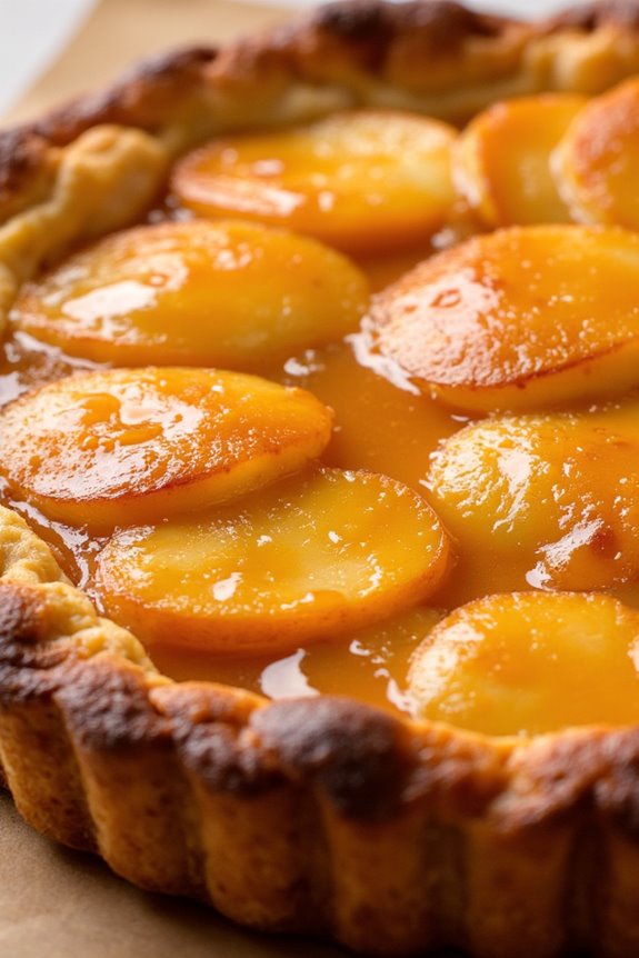 gluten free caramelized apple tart