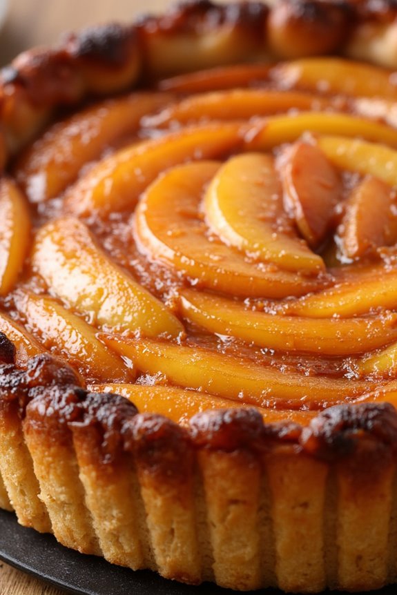 gluten free caramelized apple tart