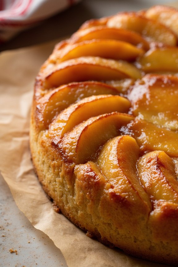 gluten free caramelized apple tart