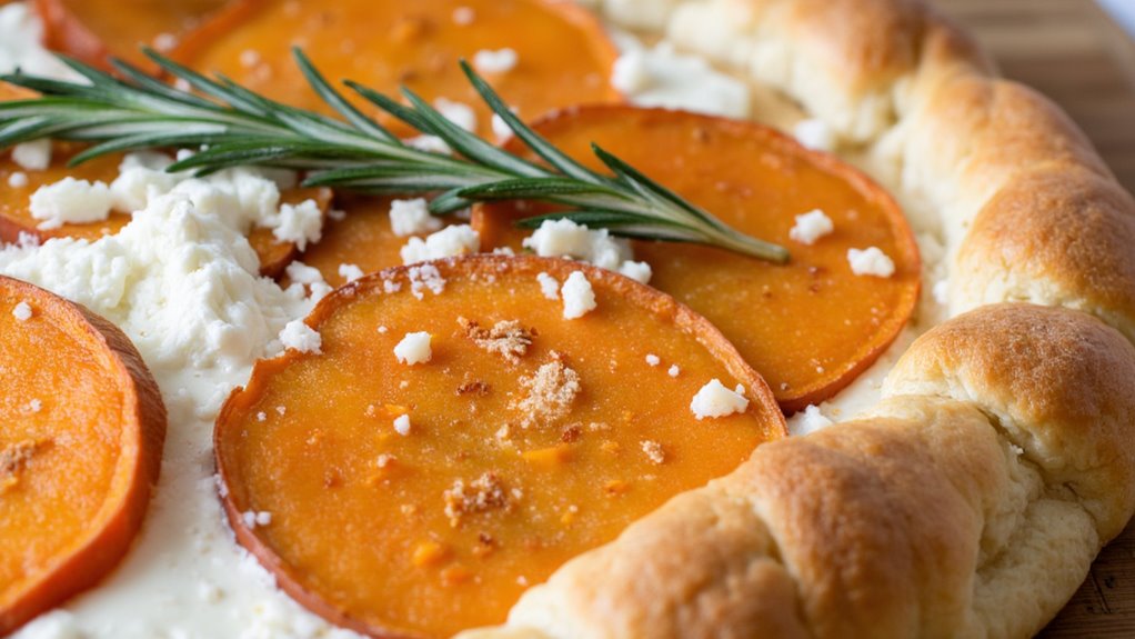 golden french vegetarian tarts