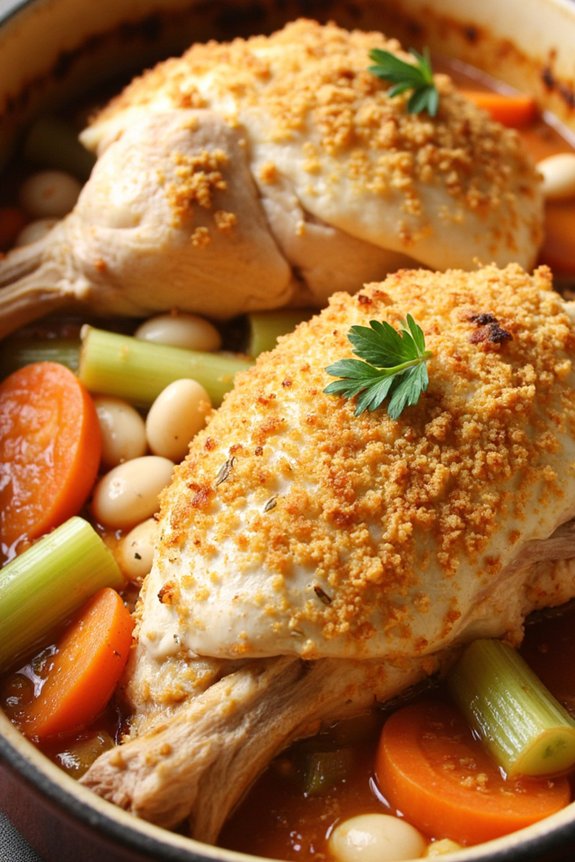 hearty chicken bean cassoulet