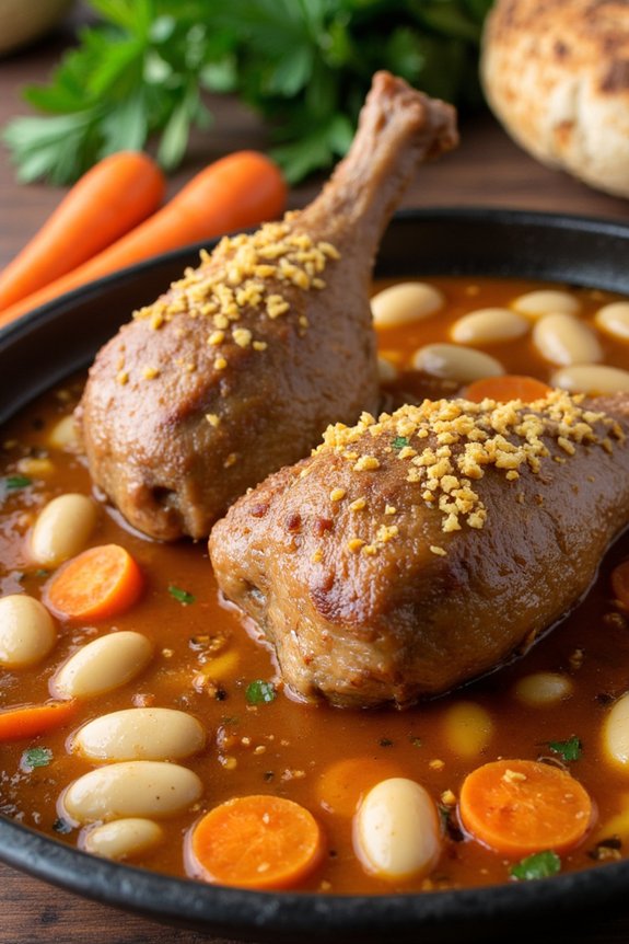 hearty duck and bean stew