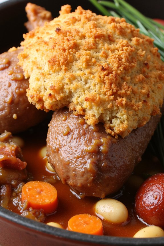 hearty duck confit cassoulet