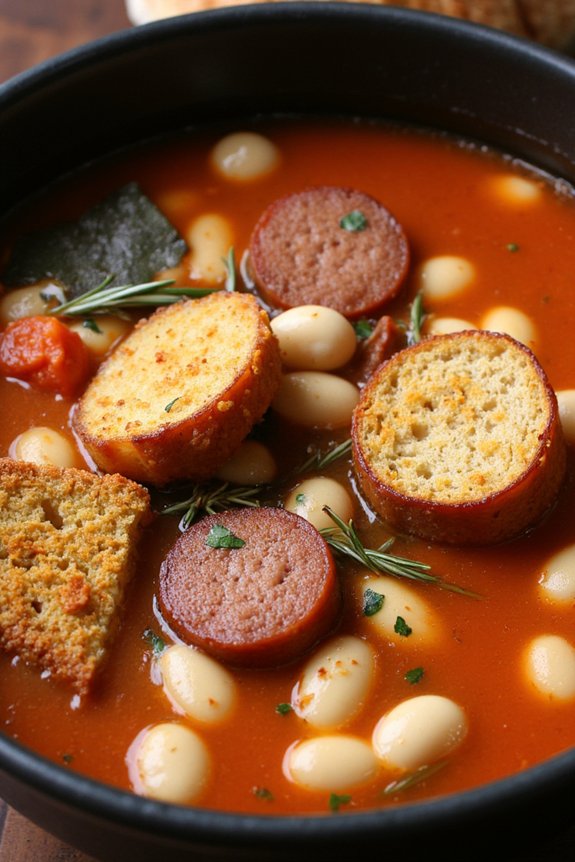 hearty french cassoulet soup