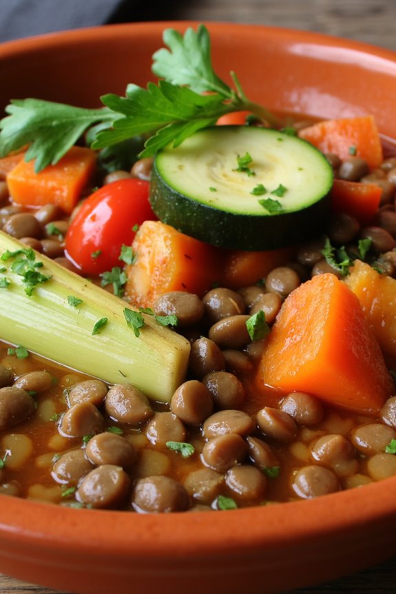 hearty lentil vegetable stew