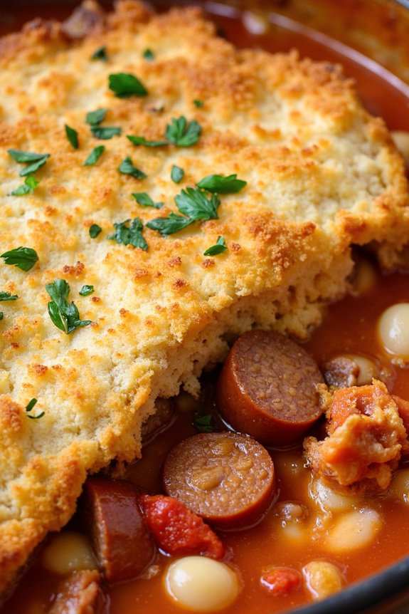 hearty pork sausage casserole